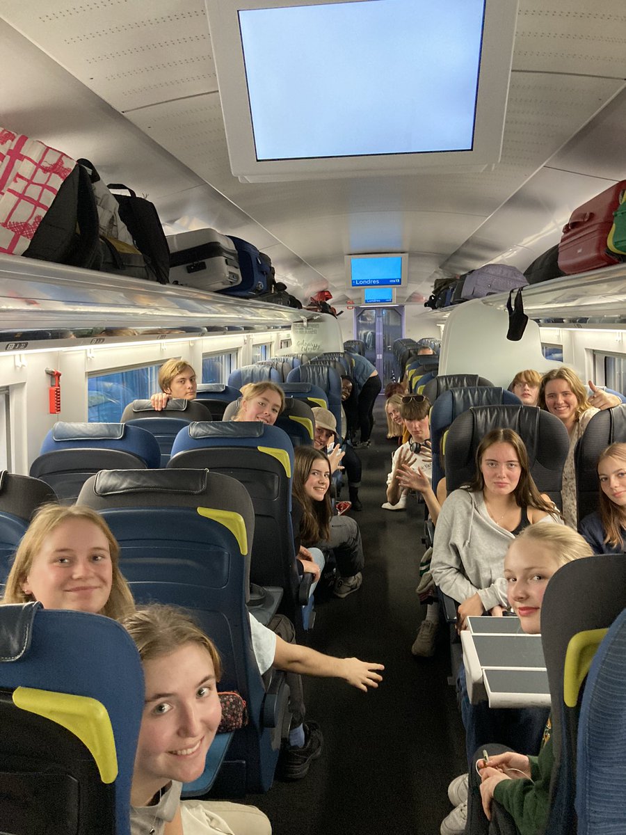 English, exhausted and chaotic about sums it up. But we have had a great trip to Paris.
