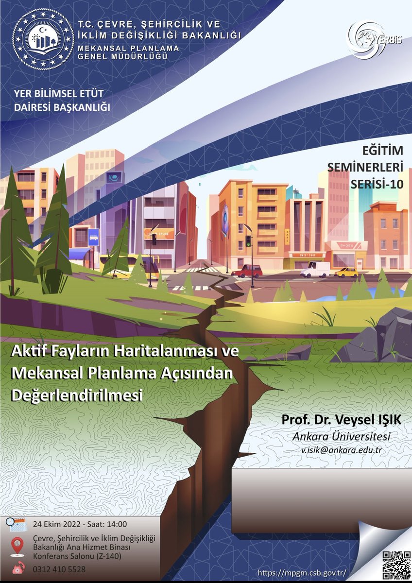 Mekansal Planlama Genel Müdürlüğü Yer Bilimsel Etüt Dairesi Başkanlığı Eğitim Seminerleri Serisi-10