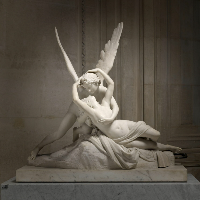 L'Amour et Psyché à demi couchée, Antonio Canova © Musée du Louvre #ClassicsTober 10 ψυχή / Psique