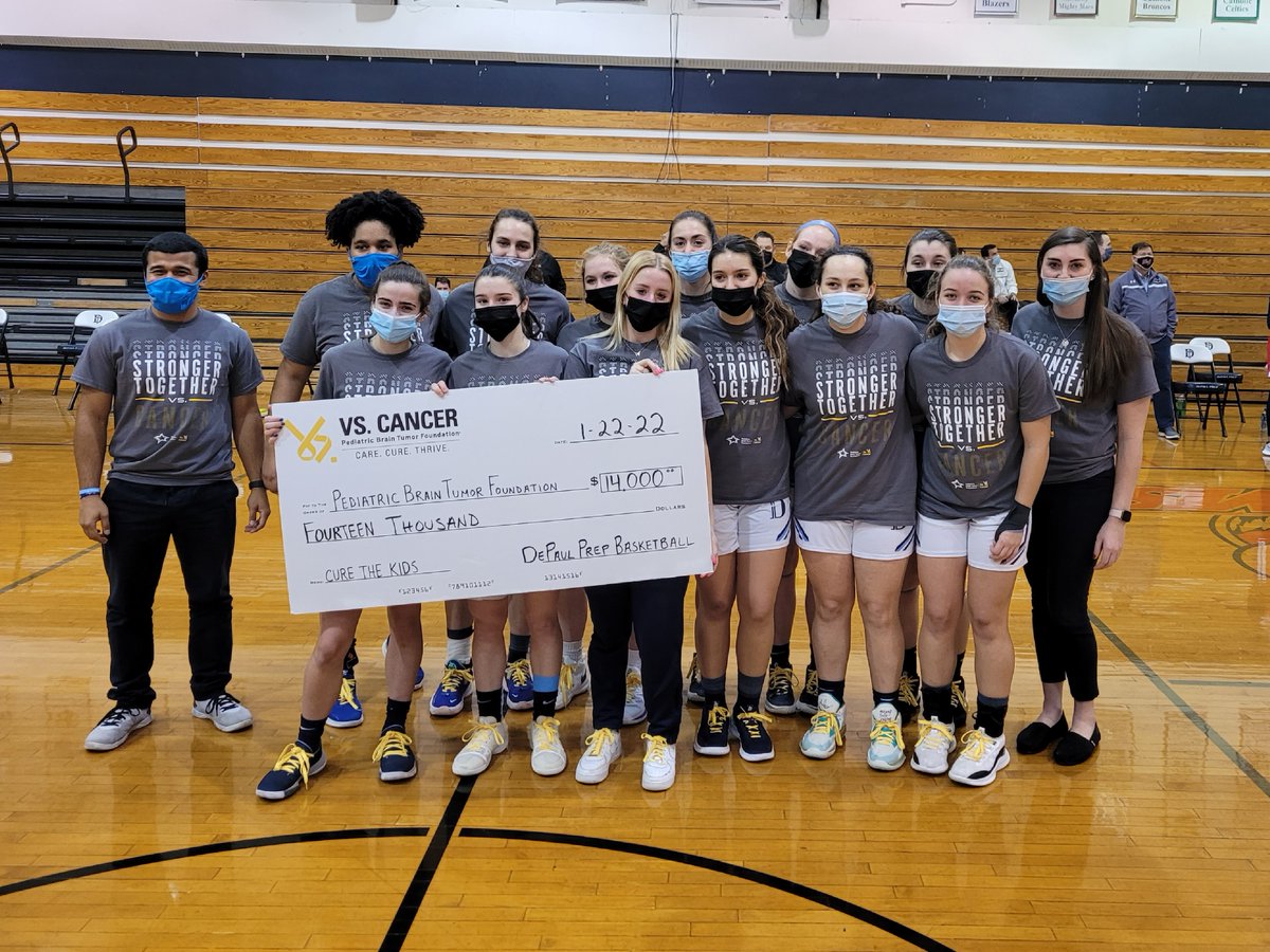 Vs_Cancer's tweet photo. 🔆 𝙏𝙀𝘼𝙈 𝙎𝙋𝙊𝙏𝙇𝙄𝙂𝙃𝙏 🔆

The partnership with #VsCancer hits close to home for @DePaulPrepWBB, as they recently lost a student to brain cancer. In the past 2 years, they've raised $25K for @pbtf.

We look forward to partnering with DePaul College Prep again this season! https://t.co/JmGA24ruAe