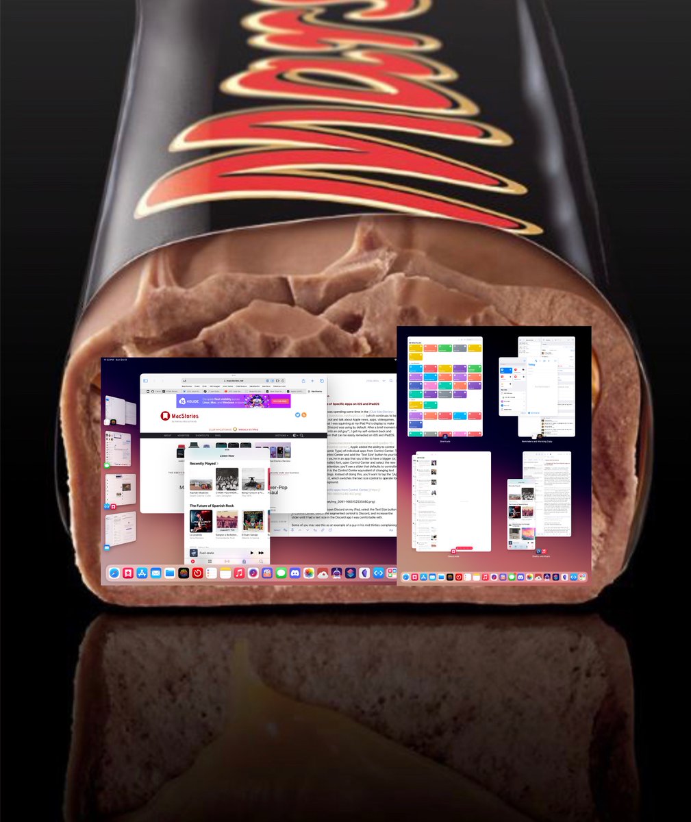 viticci's tweet image. Be sure to check your kids' Halloween candy this year. My neighbor found Stage Manager for iPad in her Mars bar
