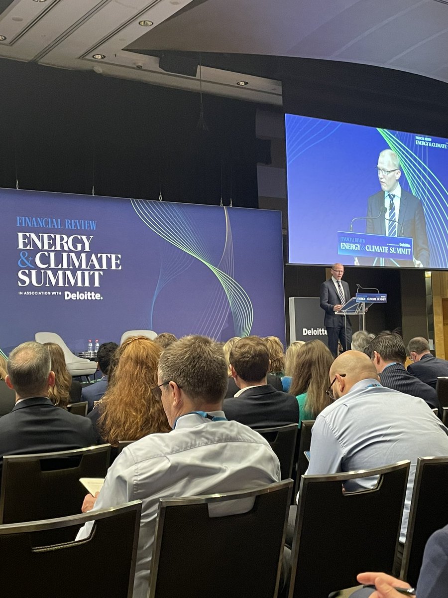 A huge job ahead to #electrify everything to meet climate goals by 2030. <a href="/AEMO_Energy/">AEMO</a> CEO Daniel Westerman outlining what is needed and how Australia is leading at the <a href="/FinancialReview/">Financial Review</a> Energy &amp; Climate Summit. <a href="/Deloitte/">Deloitte</a>