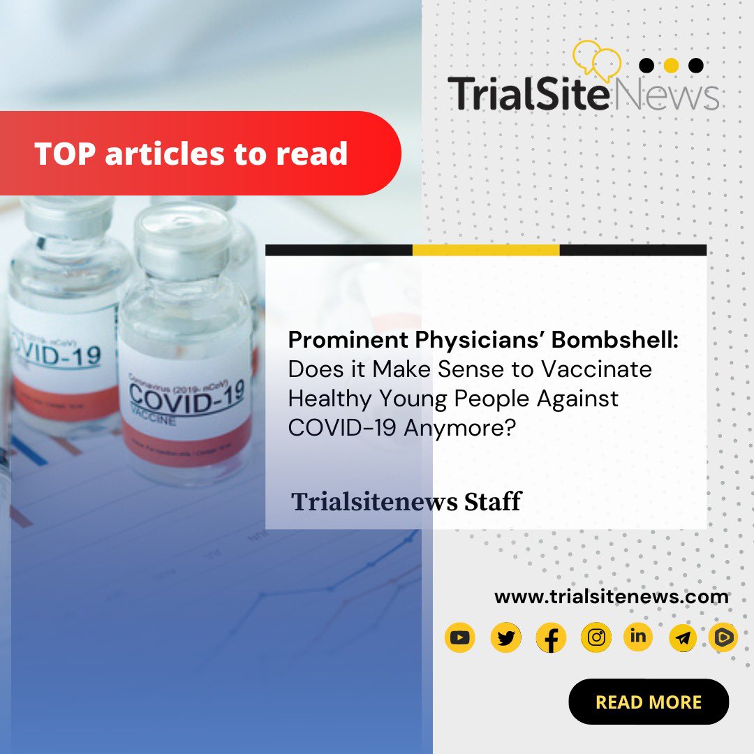 TrialsiteN's tweet photo. Are you interested?
Read More on https://t.co/t1nQmZHcgl
Link to read a full article: https://t.co/hyrbYKHMC1
#trialsitenews #trialsite #transparent #courage #journalism #scientificjournalism
#covid_19
#public #free #COVID19 #Risk #Vaccines #SARSCoV2 #SeriousAdverseEvents https://t.co/WxE4Jxqfb7