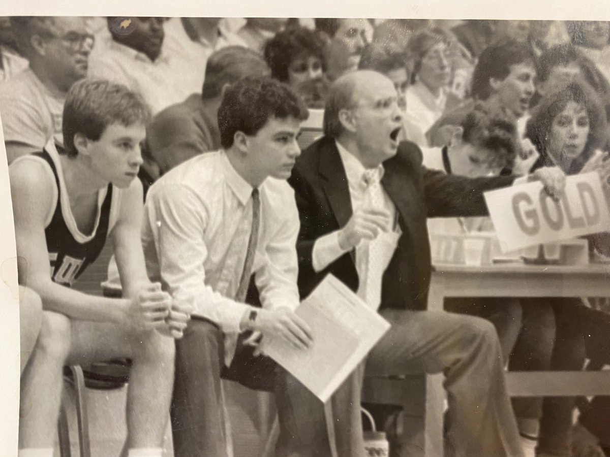 Throwback to a 22 year old Coach Holzer in his early coaching days as an assistant at his alma mater.    You haven’t aged a bit Coach!