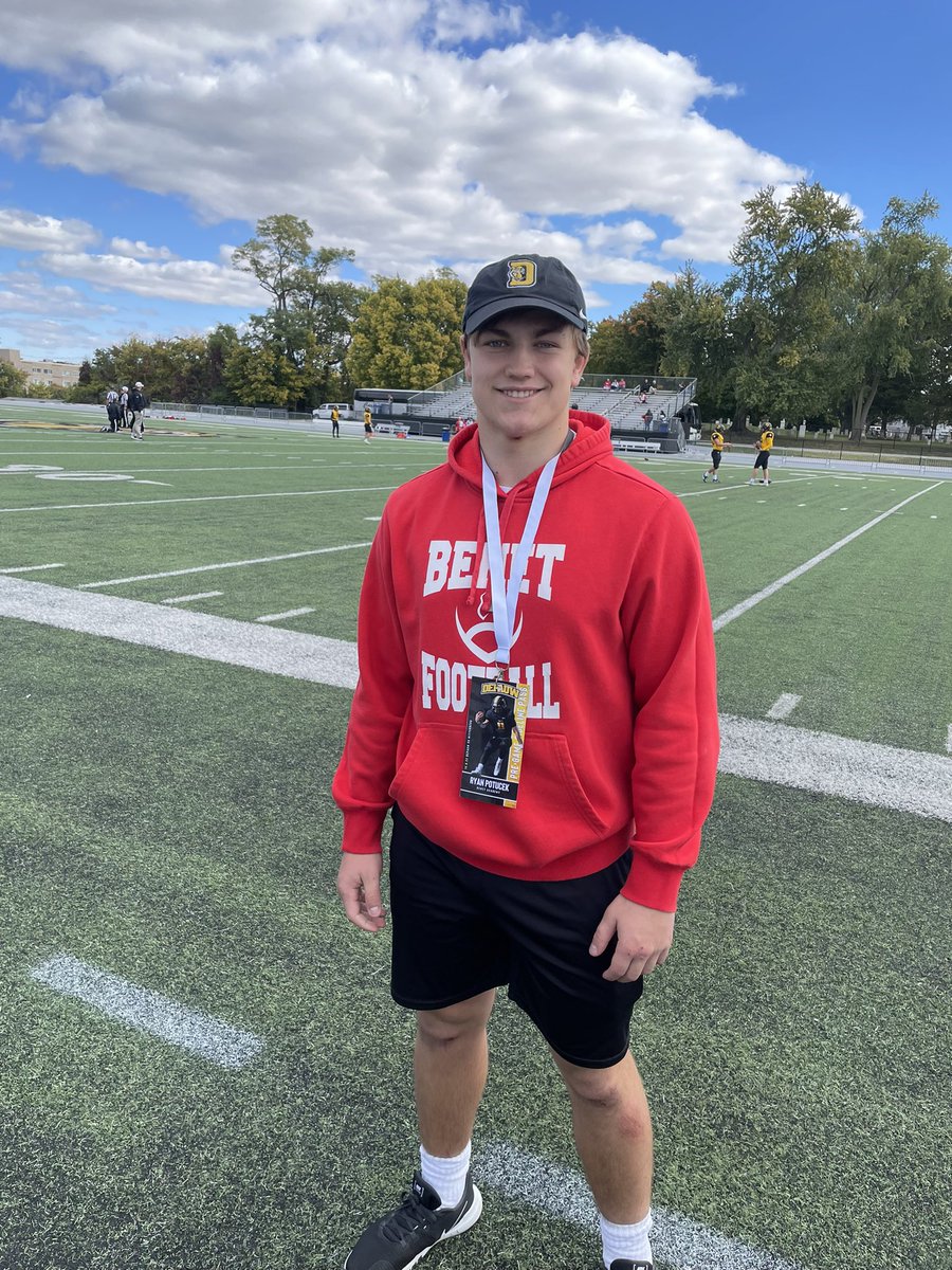 Had a great game day visit at DePauw this Saturday. Thank you to all of the coaches for having me. <a href="/qbdietz/">Brett Dietz</a> <a href="/MasonEspinosa1/">Mason Espinosa</a> <a href="/RoryMannering/">Rory Mannering</a> <a href="/DePauwTigersFB/">DePauw Football</a> <a href="/BenetRedwingFB/">Benet Academy Football</a>