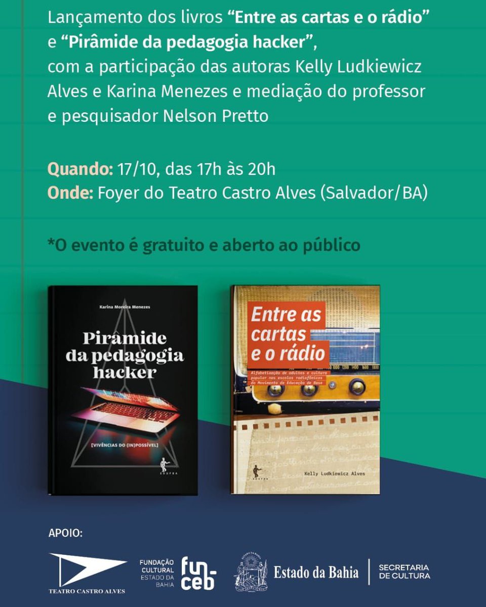 SAVE THE DATE!!! 17/10 às 17hrs no TCA!!!