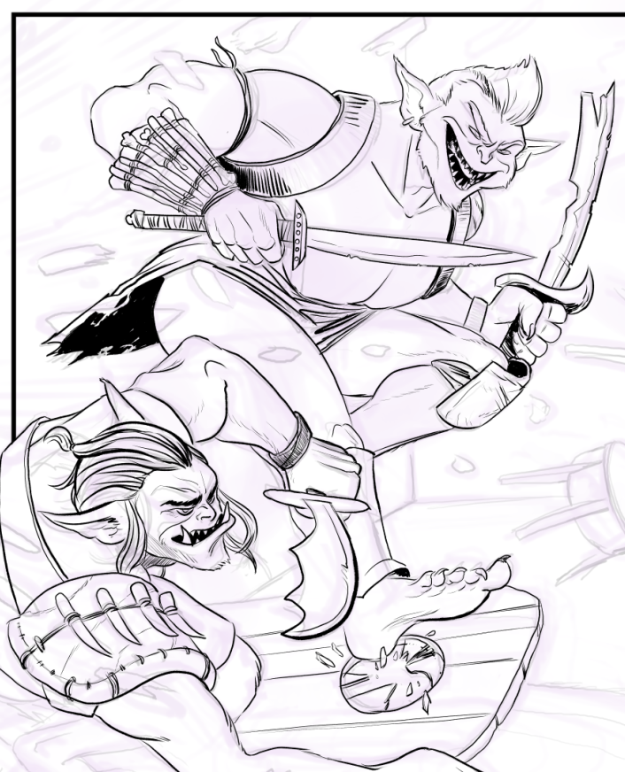 shaunmakes's tweet photo. Working on #sundaycomics #bugbears #pathfinder2e #art #comics https://t.co/qRDuCJUU0z