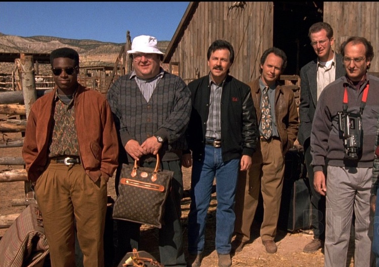 GooseEnergy's tweet photo. the plan? trick ‘city slickers’ into thinking driving cattle from one of your ranches to the other would be a fun vacation adventure https://t.co/OaASerqXTz