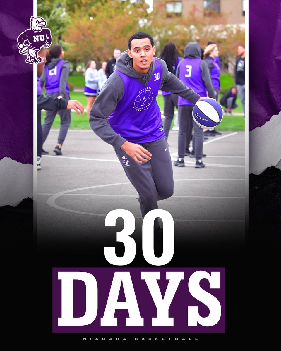 NiagaraMBB's tweet photo. .@Donovanhill30 brings us one day closer to the start of the season!

🟣🦅🏀 https://t.co/8LXW5oDqLk