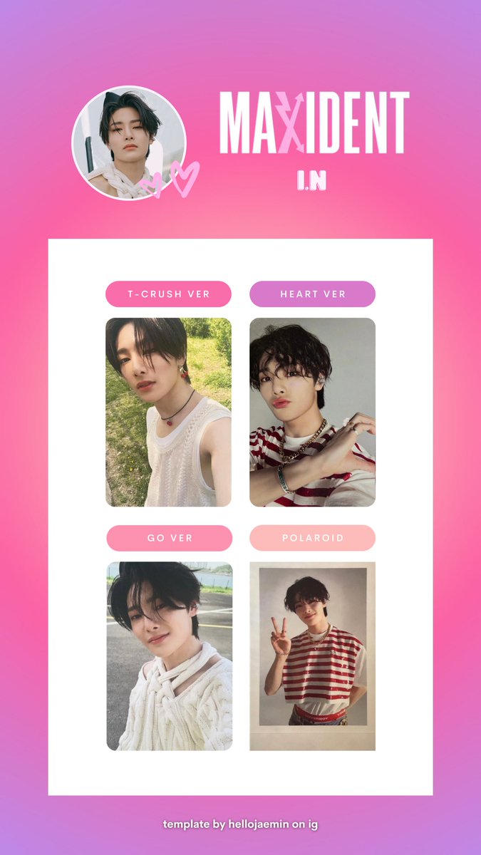 gcingseventeen's tweet photo. stray kids maxident individual member photocard template / list

download: https://t.co/qT0QIY86Gs

tags; pc bang chan minho changbin hyunjin han jisung felix seungmin jeongin 스트레이키즈 스키즈 맥시던트 포카 방찬 리노 창빈 현진 한 지성 필릭스 승민 아이엔 https://t.co/pCrkbBoSCq