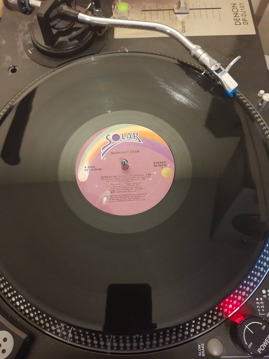 Midnight Star - Operator #nowplaying #nowspinning #vinylcollection #vinylcollectionpost #vinylcommunity #vinyljunkie #vinylgram #vinylrecords #vinyloftheday #vinyl #records #lp #album #albumcover #albumoftheday #12inchsingle #80s #80srnb #80sfunk #funk #electro #singlesunday