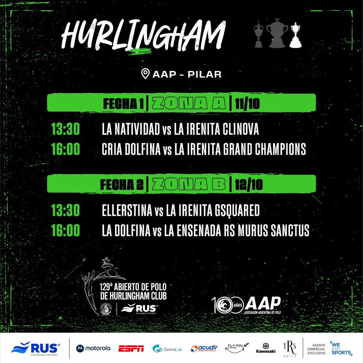 Mirá quiénes van a luchar por la gloria de la segunda corona 🐎👑 en el 129° Abierto de Polo RUS del Hurlingham Club 🏆

¿Qué partido te emociona mas? 😱

¡Conseguí tus entradas por @ticketekar 🎟️ No te lo pierdas!