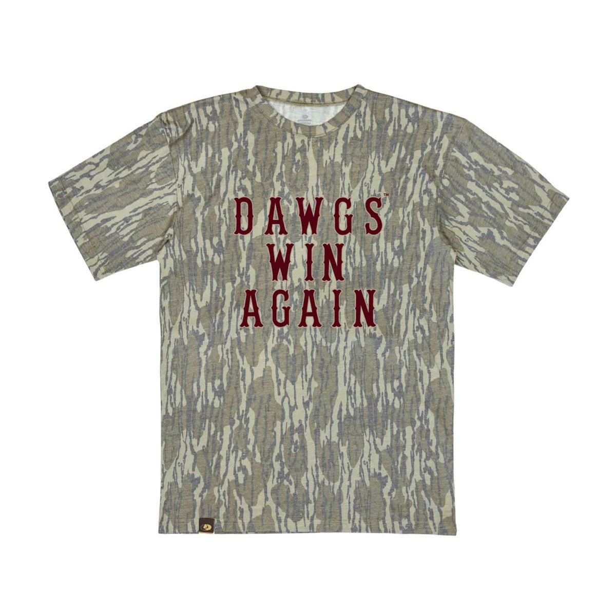 MossyOak's tweet photo. We made these on our most comfortable faded Bottomland shirt for some of the guys after @hailstatebb won the College World Series. Now they’re available for dawgs everywhere.  #DawgsWinAgain x #BetterinBottomland 
Get yours here: https://t.co/IeZYMLIrmt https://t.co/Bl2HhO6aAf