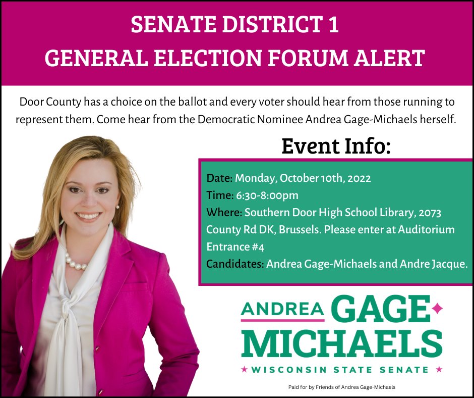 Andrea Gage (@agmforsenate) on Twitter photo 