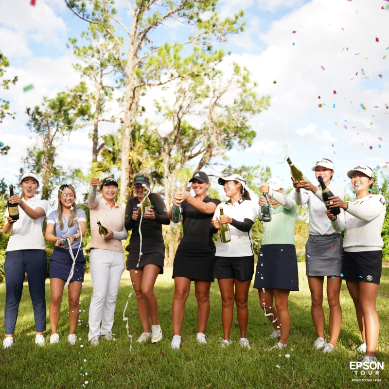 EpsonTour's tweet photo. We're not crying, you're crying 🥹

Best of luck to the 2022 #EpsonTour grads as they hit the road on the @LPGA

#Road2LPGA
