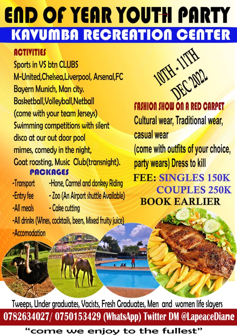 It's not possible 4 me to miss out on this one. Everything will be there Viz: Sports,Silent Disco,Comedy Mimes, Goat roasting, Wines, Spirits, Coffee &amp; et al. Looking 4ward 2 enjoying my 3 bottles of WHITE FOX. 
 From 10th - 11th -12- 2022, 
All Roads will lead 2 KAVUMBA R. C.🎶