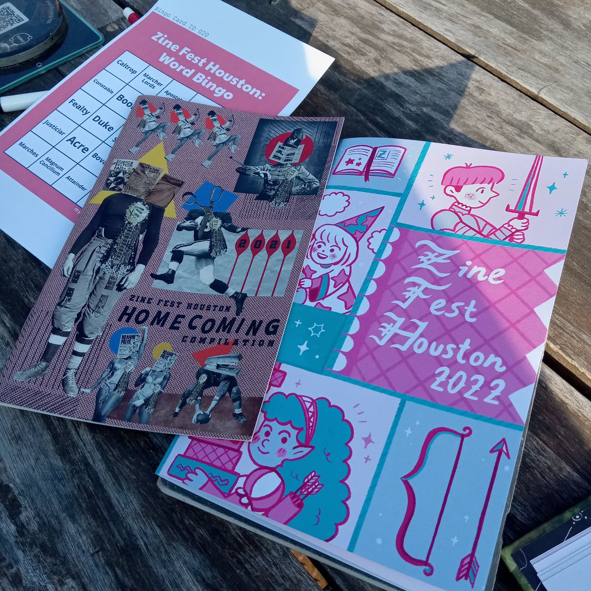 buffalosean's tweet photo. Nice to hang out on an October afternoon at #axelrad w @ZineFestHouston bingo &amp; pick up the new compilation &amp; donate to #PuertoRico relief 
https://t.co/XMSkAOmpZH https://t.co/doAYUfBYHQ