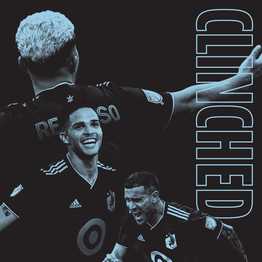 MNUFC's tweet photo. THAT'S GAME

your Loons are heading to the @MLS Playoffs! https://t.co/Vp7heyT0yz