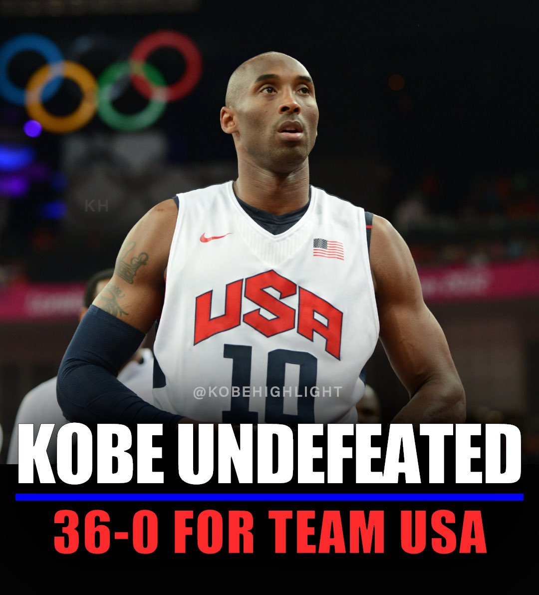 Kobe Bryant never lost when playing for Team USA. 

Exhibition Games: 10-0
FIBA Americas Games: 10-0
Olympic Games: 16-0