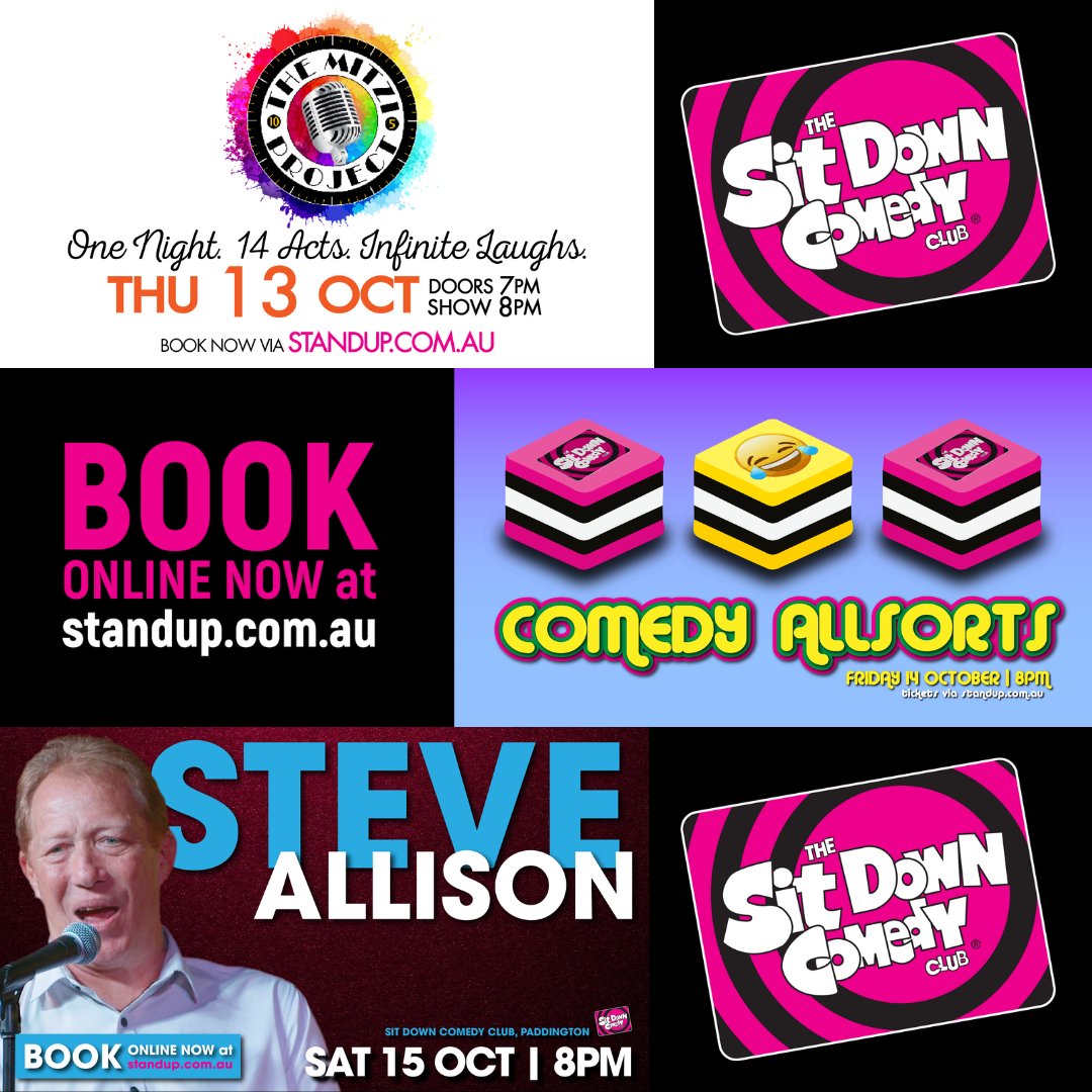 The Sit Down Comedy Club (@sitdownclub) on Twitter photo We've got a bunch of stellar acts lined up this week! Including @CSQuartermaine & <a href="/radiokatd/">Kat Davidson</a>.
So if you're looking to have your funny bone tickled, head to our website and grab your tickets now!!
standup.com.au We've got a bunch of stellar acts lined up this week! Including @CSQuartermaine & <a href="/radiokatd/">Kat Davidson</a>.
So if you're looking to have your funny bone tickled, head to our website and grab your tickets now!!
standup.com.au