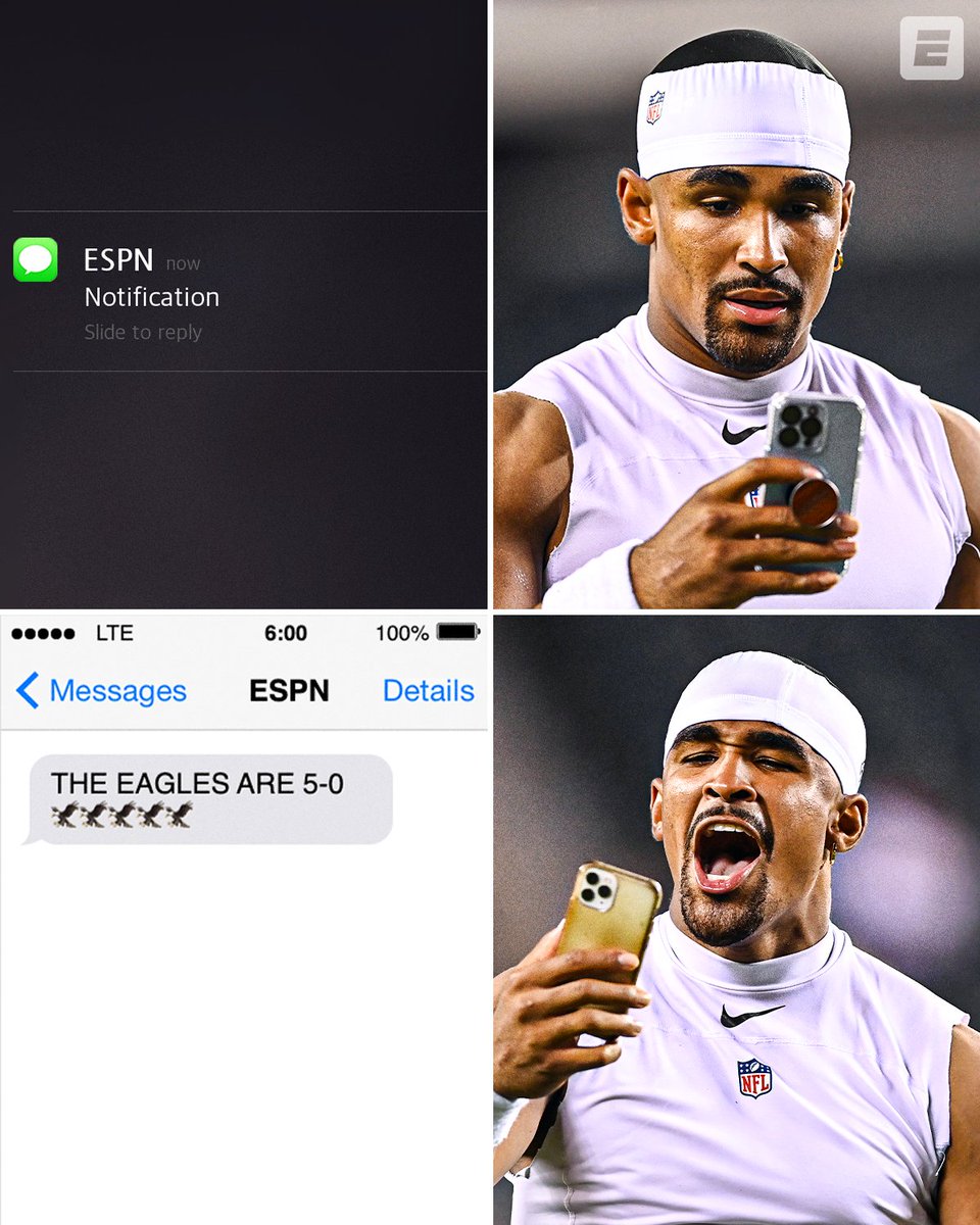 The <a href="/Eagles/">Philadelphia Eagles</a> stay UNDEFEATED 🦅