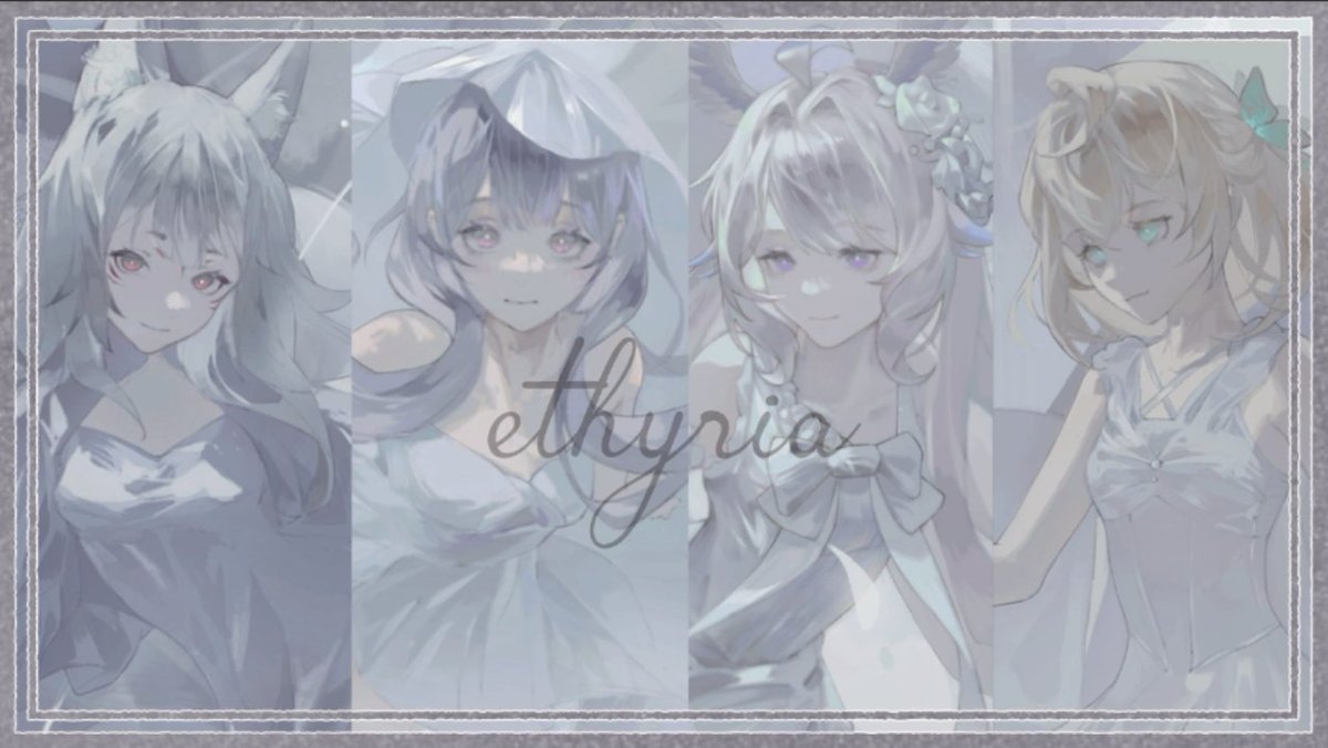 🤍ETHYRIA (original soundtrack)🤍
I'll be premiering my original soundtrack that I've written in celebration of Ethyria's 1 year anniversary !! 
Alongside my wonderful, wonderful team, keiki &amp; 白茶 !! ✨

Link: youtu.be/2SZbnGJAymg
⏳ 12AM EDT / 9PM PDT / 4AM GMT / 1PM JST