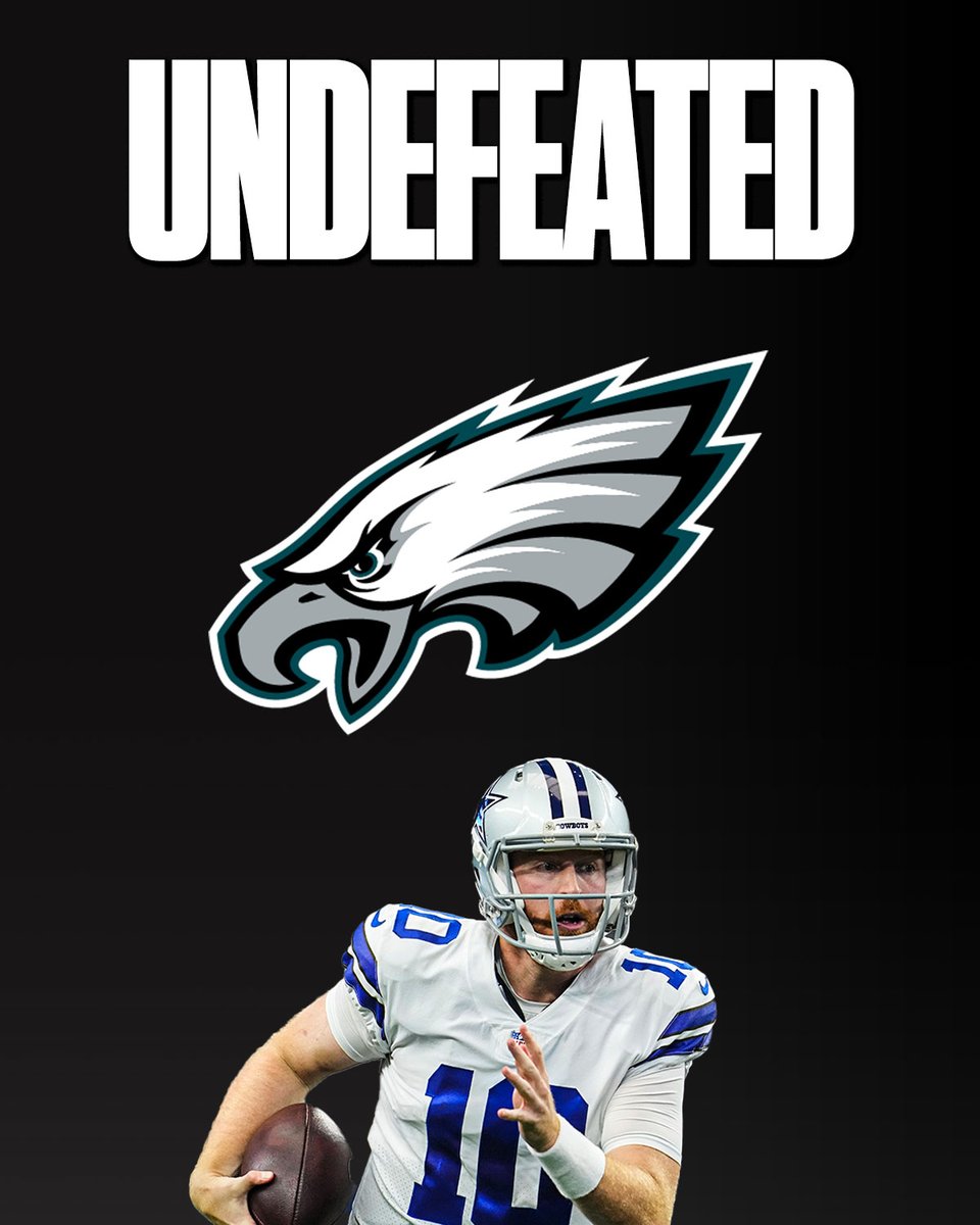 SNFonNBC's tweet photo. Eagles 5-0
Cooper Rush 5-0

#FlyEaglesFly | #DallasCowboys https://t.co/YAJP8Y7cLh