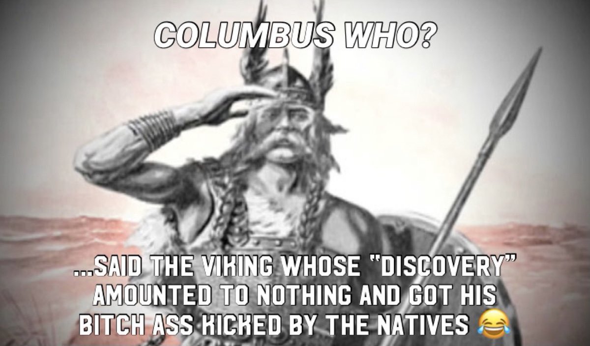 JoeZamperini's tweet photo. @SMacNeil907 #LeifEriksonDay!

#LeifErikson a #Norse #European  #NorthAmerica, #ChristopherColumbus  #Vinland  #Newfoundland https://t.co/TXGOVfNmdM