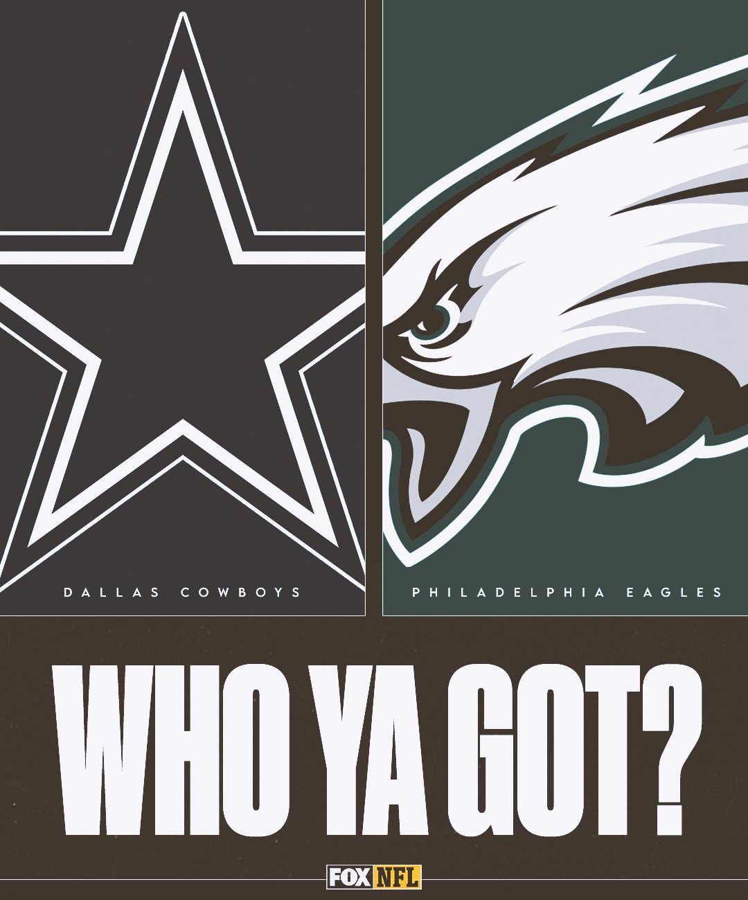 FOX Sports: NFL on X: 4-1 vs 5-0. First place in the NFC East on the line.  Rivalry game. Week 6 WHO WINS??  / X