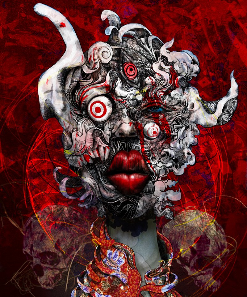 <a href="/lucrafund/">Lucra</a> Hello <a href="/lucrafund/">Lucra</a> 

This is one of my latest piece, a collab with <a href="/v_xtra/">Vic</a> 

 " MEJI INKADESCENT "   
Reserve 0.2 $ETH

knownorigin.io/gallery/206930…