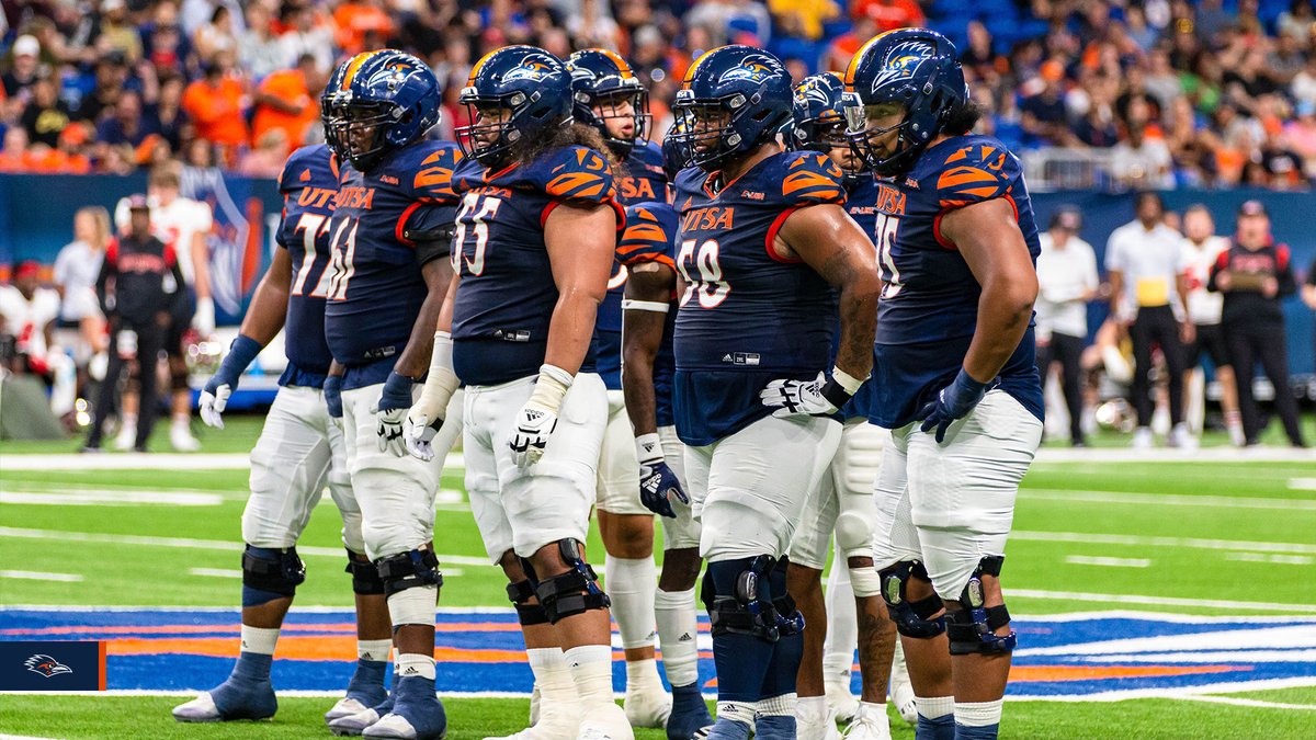 The offensive line cleared the way for 486 yards of offense, including 273 through the air and a season-high 213 on the ground. UTSA ranks 11th in the FBS in total offense with a league-best 498.3 yards per game. #210TriangleOfToughness #LetsGo210 | #BirdsUp 🤙