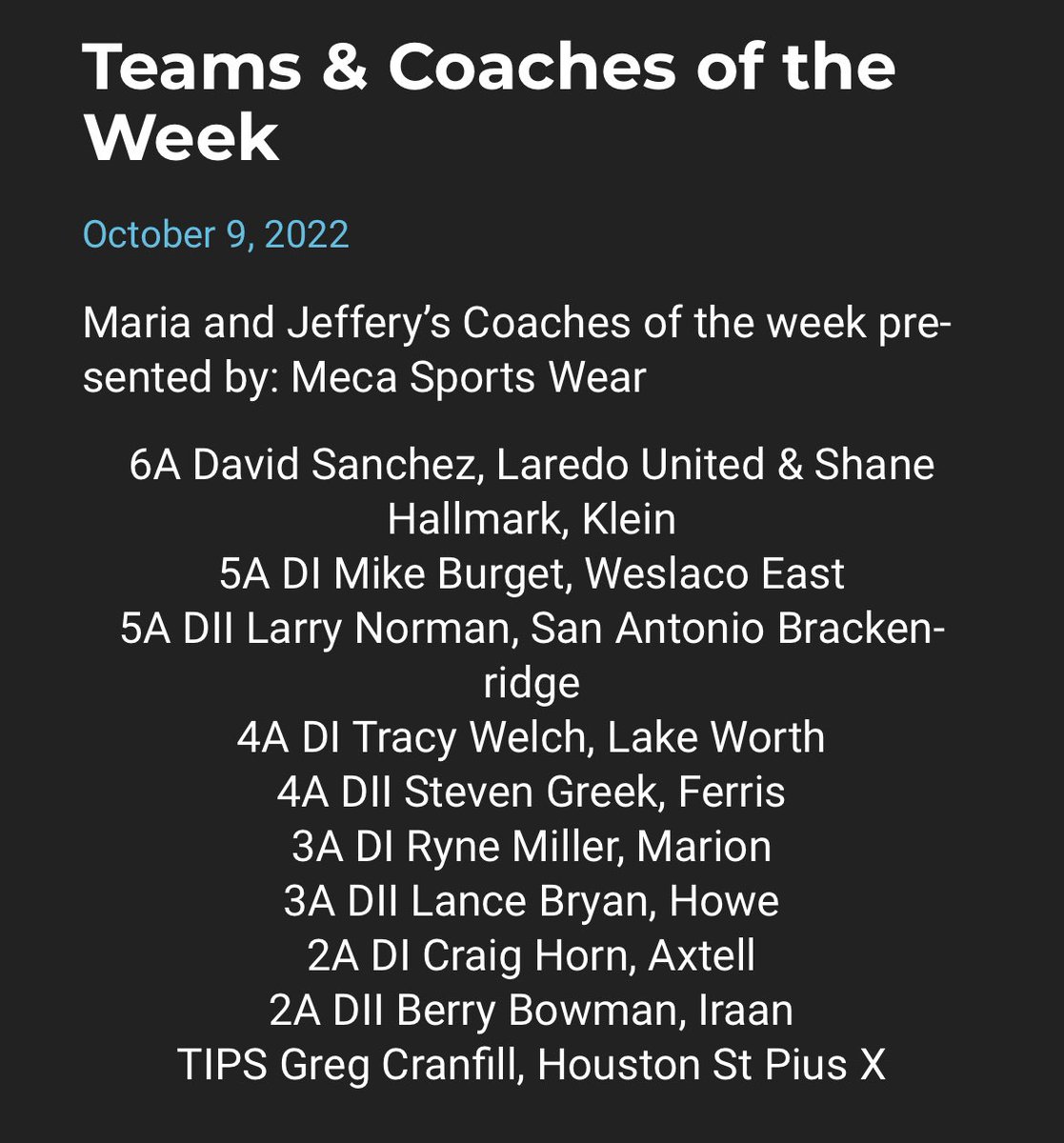 Marion Bulldog Athletics (@marion_bulldogs) on Twitter photo Congratulations to <a href="/MarionTx_FB/">Marion Bulldog Football</a> and <a href="/Coach_Miller59/">Ryne Miller</a> for being named <a href="/padillapoll/">Carl Padilla</a> 3A Div. 1 Texas High School Team and coach of the week! Shout out to our team and coaching staff! The Bulldogs had a 48-6 win over Blanco this past Friday. <a href="/MarionHsTx/">Marion High School</a> <a href="/misdbulldogway/">Marion ISD</a> #TeamWork Congratulations to <a href="/MarionTx_FB/">Marion Bulldog Football</a> and <a href="/Coach_Miller59/">Ryne Miller</a> for being named <a href="/padillapoll/">Carl Padilla</a> 3A Div. 1 Texas High School Team and coach of the week! Shout out to our team and coaching staff! The Bulldogs had a 48-6 win over Blanco this past Friday. <a href="/MarionHsTx/">Marion High School</a> <a href="/misdbulldogway/">Marion ISD</a> #TeamWork