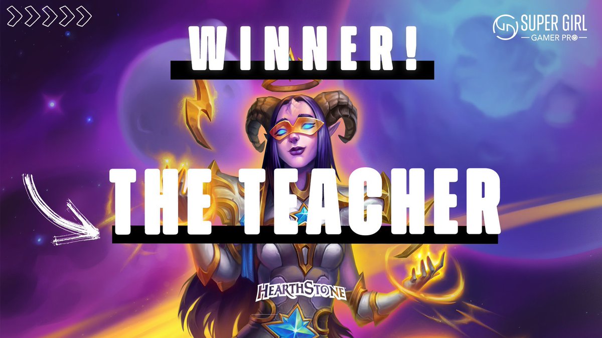 Super Girl Gamer (@sggamerpro) on Twitter photo A beautiful run from <a href="/TheTeacherHS/">Bárbara Coelho</a> who reigns supreme in tonight's qualifier 🥳 
See you next Sunday for Week 2 of the Super Girl Fall <a href="/PlayHearthstone/">Hearthstone</a> qualifiers 🧙♀️ A beautiful run from <a href="/TheTeacherHS/">Bárbara Coelho</a> who reigns supreme in tonight's qualifier 🥳 
See you next Sunday for Week 2 of the Super Girl Fall <a href="/PlayHearthstone/">Hearthstone</a> qualifiers 🧙♀️