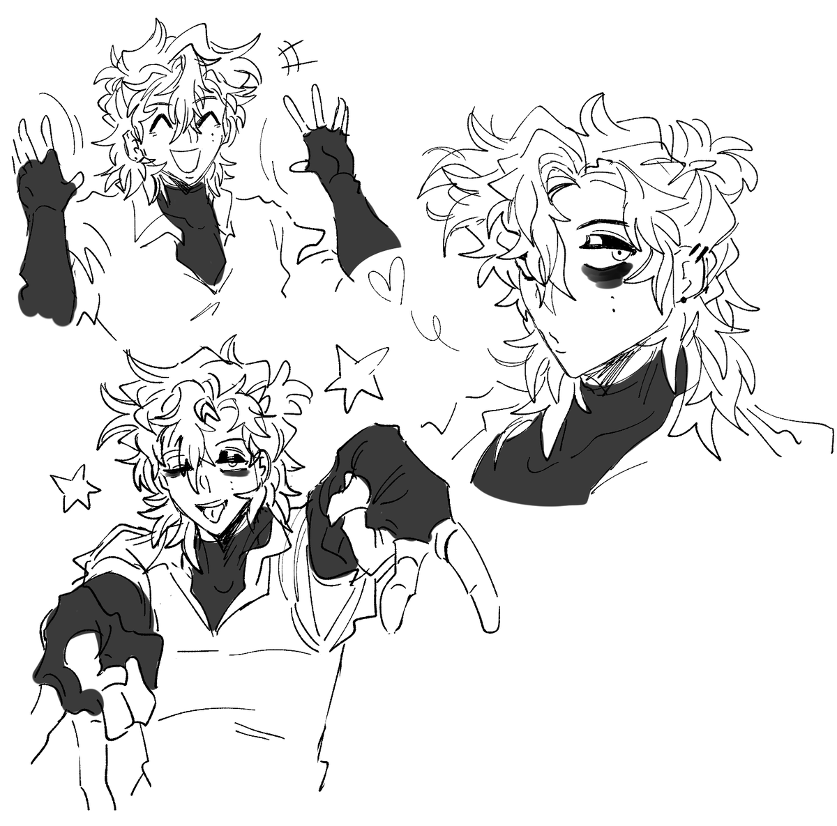 hankatun0921's tweet photo. i have so many ocs in containment . one day ill shove em in a game.... this is bones !! flirty goth boy .. #characterdesign #originalcharacter https://t.co/q4UuKBjyfp