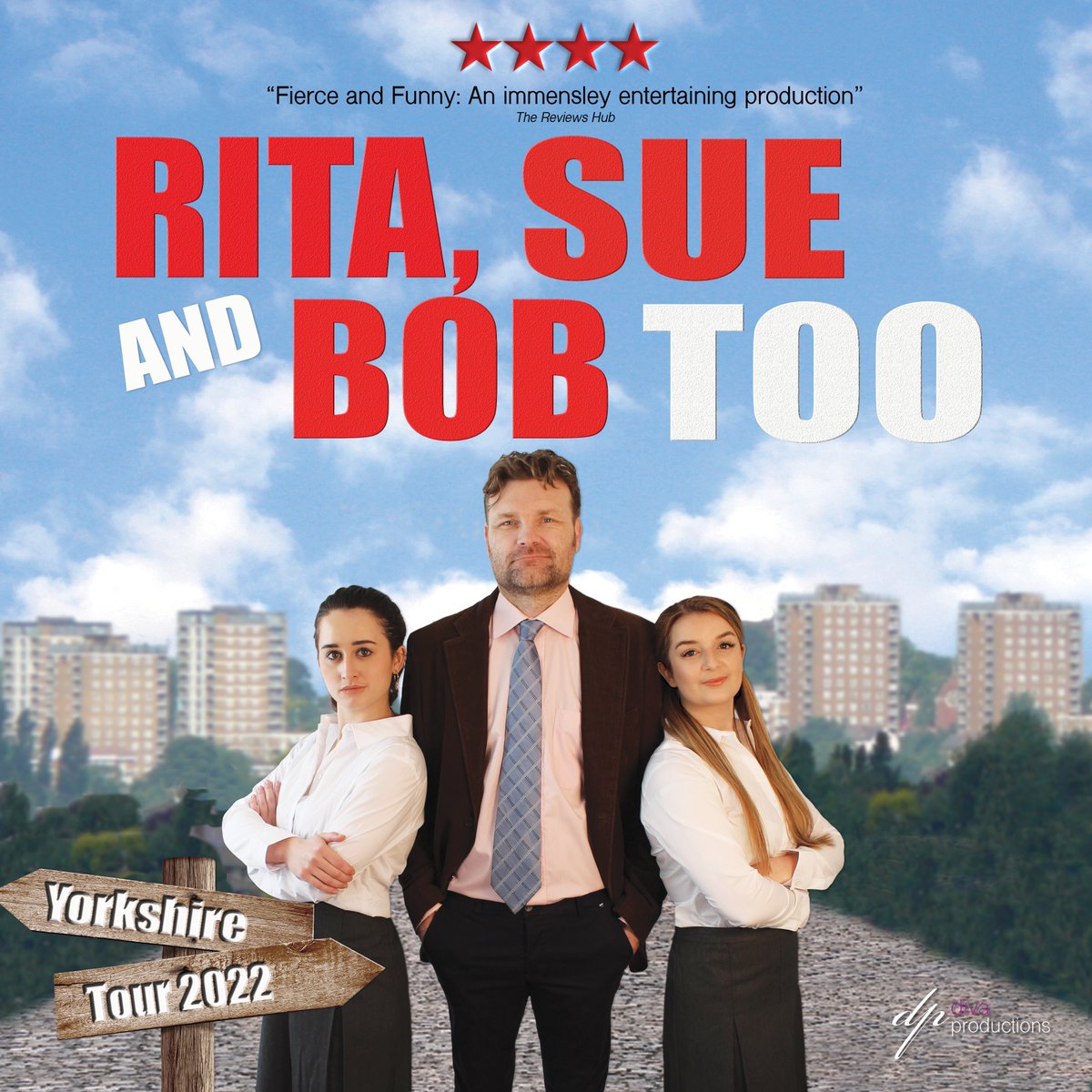 divatheatreuk's tweet photo. Do not miss this "Fierce and Funny" production of #RitaSueAndBobToo as the Yorkshire Tour continues. 
Tickets on sale &amp; selling fast for CASTLEFORD, OSSETT, YEADON, HALIFAX, SCARBOROUGH
 https://t.co/8EGIIqhdDI
#WeAreDiva #RSABT2022 #DivaProductions #Diva  #80s #Theatre https://t.co/S2Pl6xf5WR
