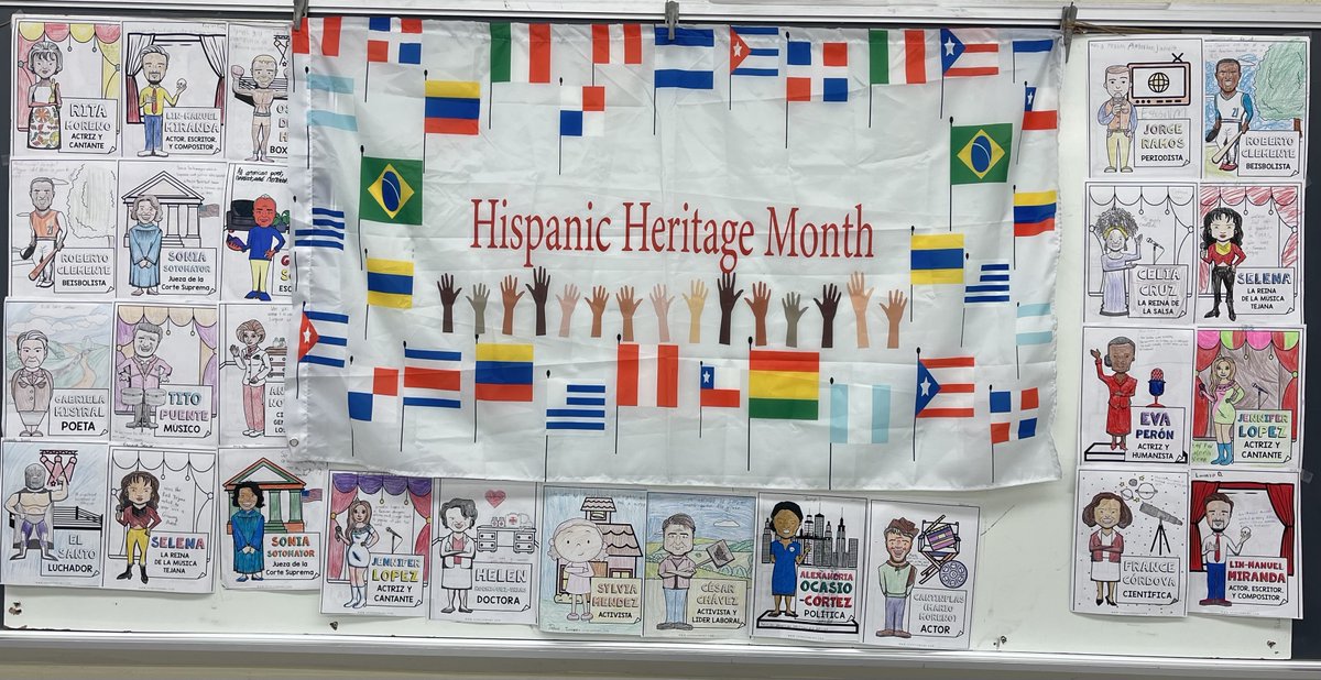 WalkerMillMS's tweet photo. Students in Ms. Munoz Reyes' class have been celebrating Hispanic Heritage Month as they explore Hispanic culture and the Spanish language. #pgpcs #pgcpsproud #blueandgold #HispanicHeritageMonth2022 #wmms #teachertuesday https://t.co/nvAJYCboVO