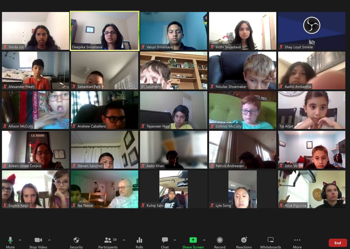 RedlandsSTEAM's tweet photo. @RedlandsSTEAM students learning to code in a virtual coding workshop with student instructors from @RedlandsHighSch @RedlandsUSD @RedlandsUSDSupt @RedlandsUSD_PIO @STEMForAllKids #RUSD2025 #CSinRedlands @CSforall @codeorg @scratch #STEAMSunday https://t.co/efwCvR8bQT