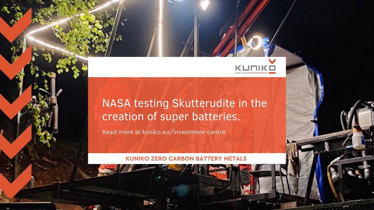 KunikoLtd's tweet photo. NASA has begun to test Skutterudite in the creation of next-generation #power systems - Enhanced Multi-Mission Radioisotope Thermoelectric Generator, or #eMMRTG.
#Skutterudite is a #cobalt mineral that originates from Kuniko's $KNI Skuterud project in Norway. https://t.co/hB4UneBzs6