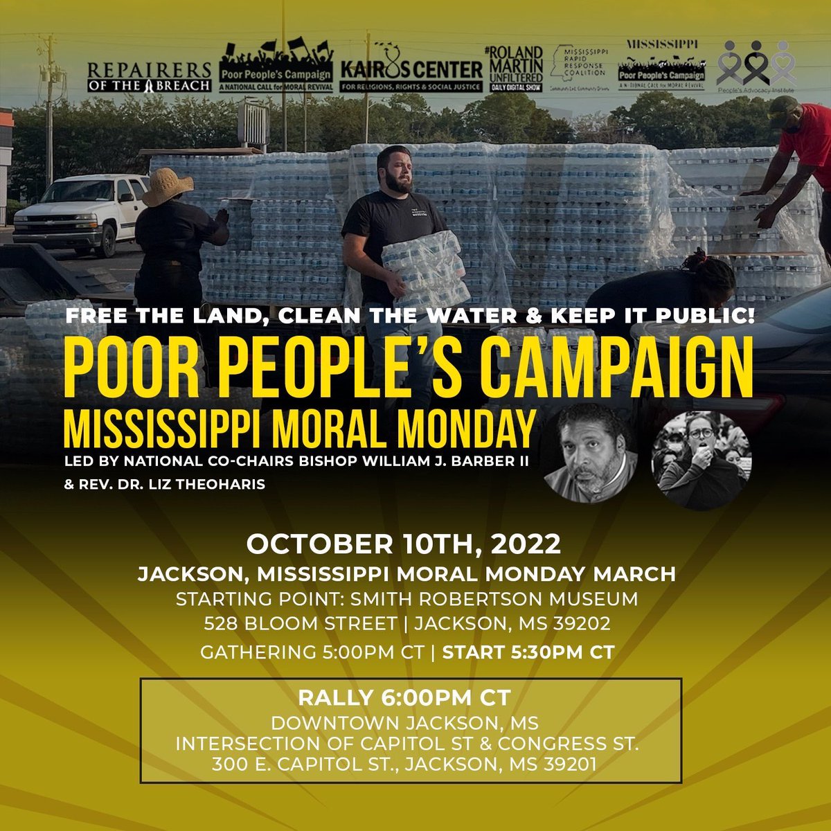 ybarksdale's tweet photo. I know the media has cooled down on this, but here’s the deal. Jackson still doesn’t have clean water. The infrastructure here is suffering from a by product of divestment in an effort to grab the land by keeping the water dirty and privatizing utilities and the airport. 1/ https://t.co/AI7vK73F0e