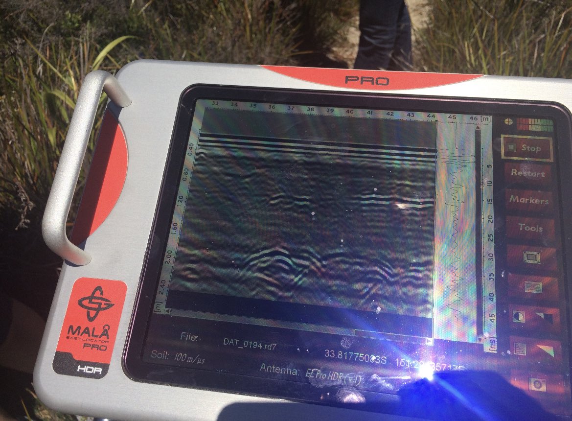 Fieldwork days using GPR to detect unmarked graves and human remains #forensics #archeology #groundpenetratingradar #geophysics