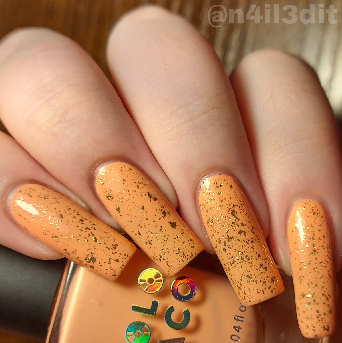n4il3dit's tweet photo. Holo #amethystkittens here is a combo ๐
Products used
@holotaco
One melon followers
Gold flake taco
Peely base
Super glossy taco
#holotaco #holotacocombo #fallmani @nailogical https://t.co/WmVUuqCmtn