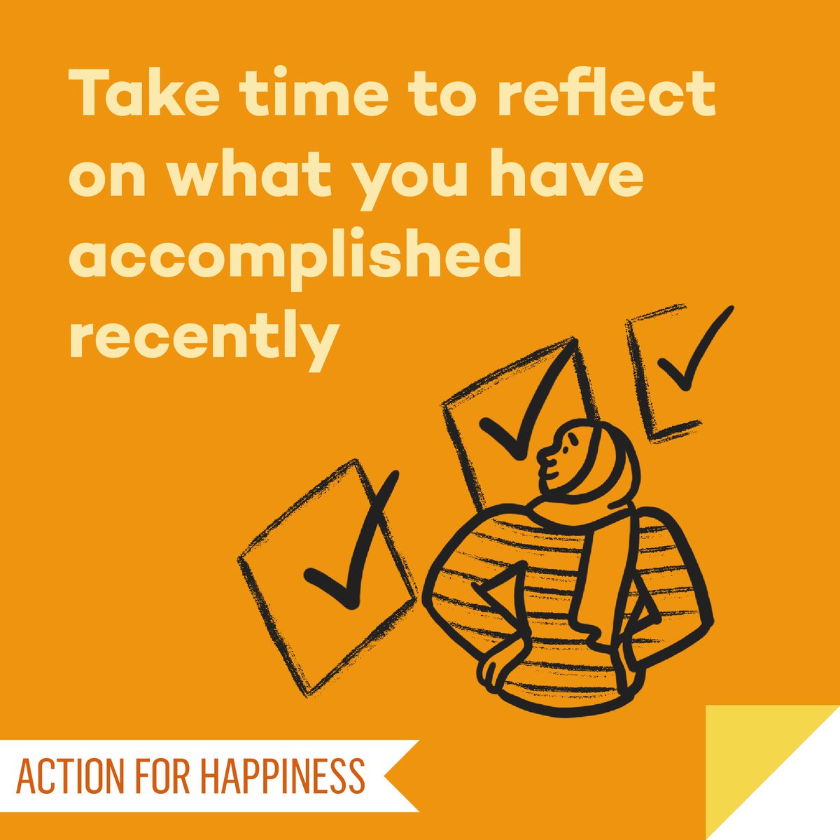 Optimistic October - Day 10: Take time to reflect on what you have accomplished recently actionforhappiness.org/optimistic-oct… #OptimisticOctober