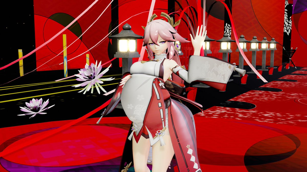 Thiridian's tweet photo. Yae Miko Inflation Pt 1 / 2 https://t.co/wwgTbhscv8
