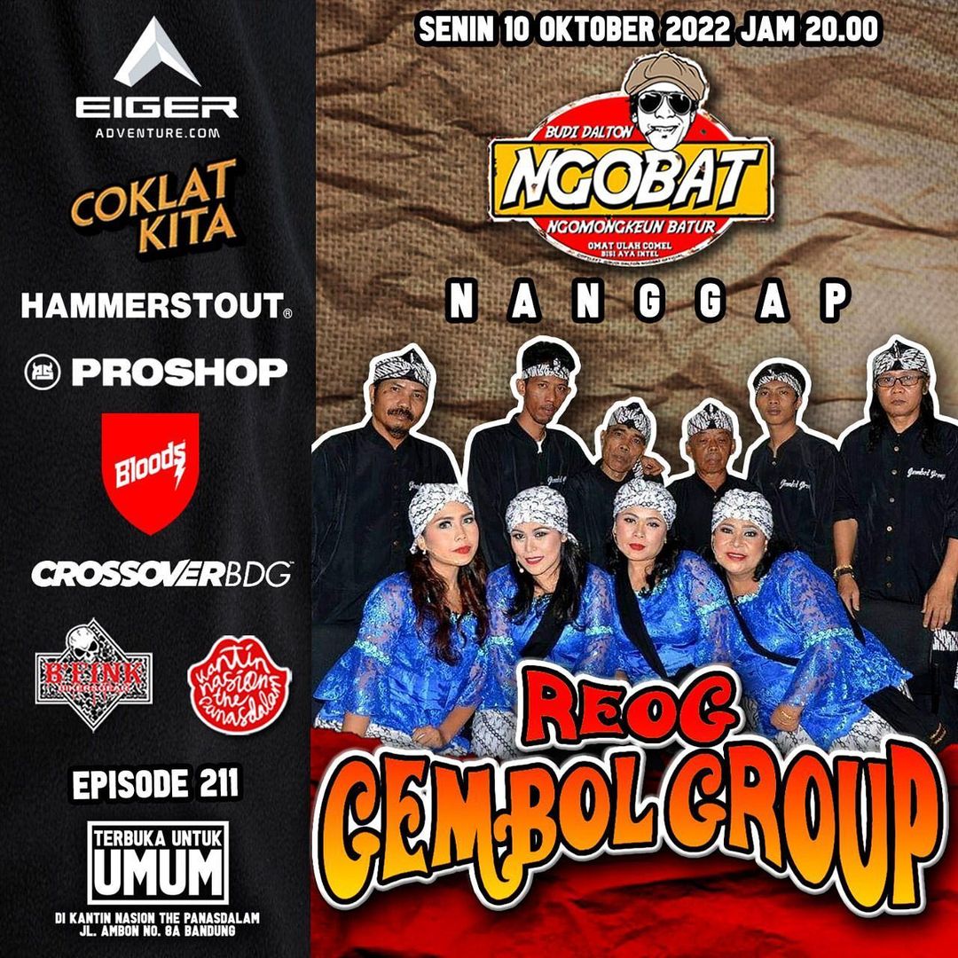 CoklatKita's tweet photo. Ngobat diserbu grup reog!!!
Pastinya bakalan rame menggelegar apalagi reognya dari Reog Gembol . Saksikan keseruannya hanya di youtube Budi Dalton Ngobat Official jam 8 malam.

Info detailnya cek di instagram @ ngobat.official

#CoklatKita
#Ngobat
#Reog https://t.co/k2FH6JyK3M