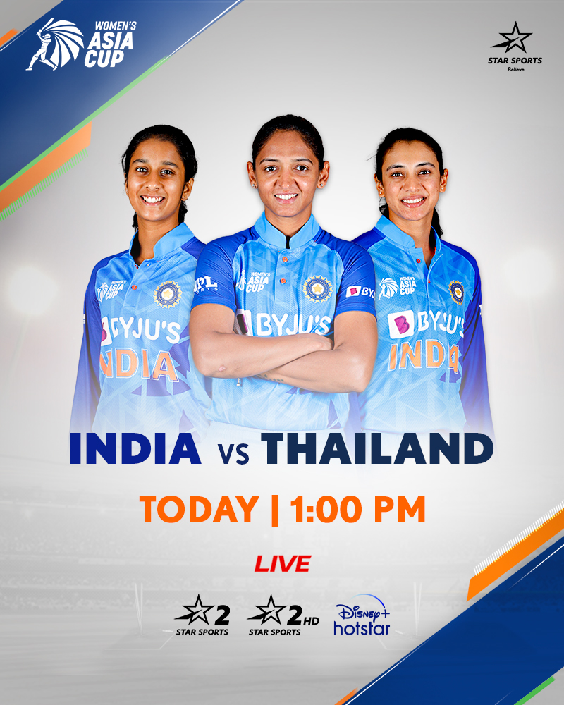 #TeamIndia blues are the only Monday blues we like! 💙

#BelieveInBlue for their next #WomensAsiaCup 2022 clash, #INDvTHA! ⚔️