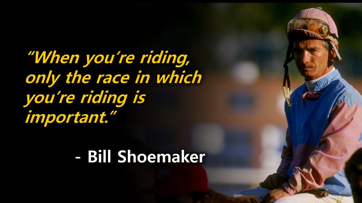 ArbCapGlobal's tweet photo. "When you're riding, only the race in which you're riding is important." - Bill Shoemaker

#BillShoemaker #SportsLegends #Sports #SportsArbitrage #ArbitrageTrading #ArbitrageCapital #ArbCap #ArbCapGlobal https://t.co/XQ64aI4x9M