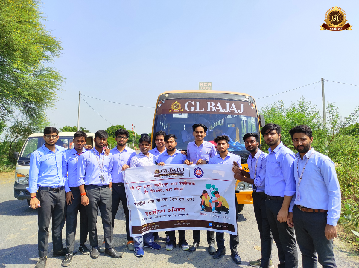 glbajaj's tweet photo. The National Service Scheme Unit 1&amp; 3 of #GLBajaj Institute of Technology and Management organised a #TreePlantationDrive on the occasion of #GandhiJayanti and #WorldNatureDay at Dankaur Town.  
#glbitm #GLBajajCollege #cultural 
#treeplanting #nature #naturelovers  #NSS https://t.co/3GIPoVymmA