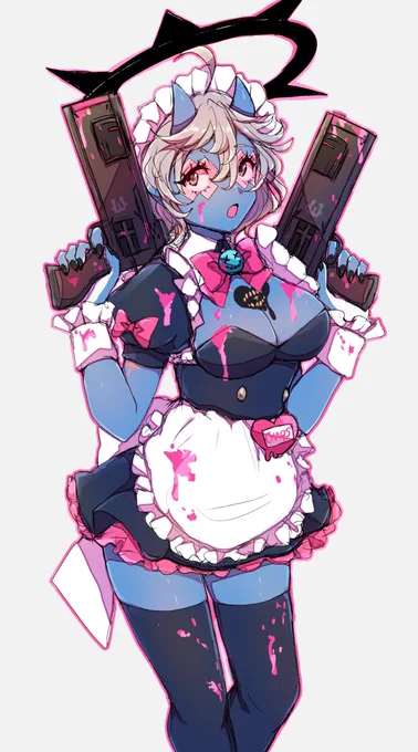 めいど戦争みたやっぱメイド服には2丁拳銃だよなあ!! 