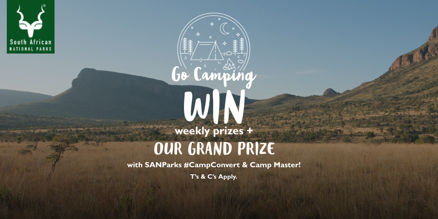 KayaON959's tweet photo. SPONSORED - Have you entered the @SANParks #CampConvert Competition with Camp Master? Stand a chance to win weekly 2-night stay prizes + a GRAND PRIZE 3-night stay + activities + Wild Card for a family of four in October. *T&C’s Apply. Enter here: https://t.co/DFxZBhnOoY https://t.co/2GD8g8nW9S