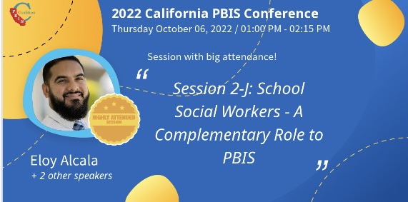 TheBeardedSSW's tweet photo. Humbled to have been able to share at #PBISCA22 the wonderful work that my colleagues do in @lamont_district. Being able to share with folks across the state about the work that @sswmrscox @AydeeSsw @SSWMayraLicano and Jose Martinez only deepens my appreciation for them. https://t.co/IRYWsgYZsS